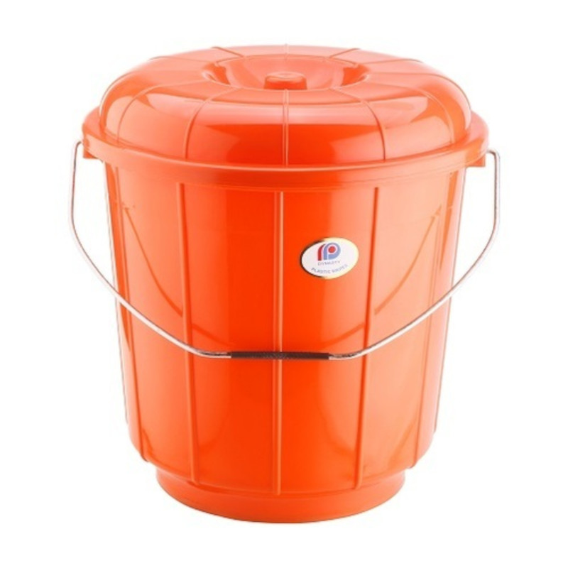 Bucket Plastic Orange ProviStore Limited   Orange Plastic Bucket 