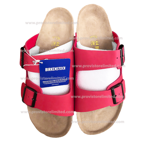 Birkenstock - Double Strapped Red Leather Birkenstock