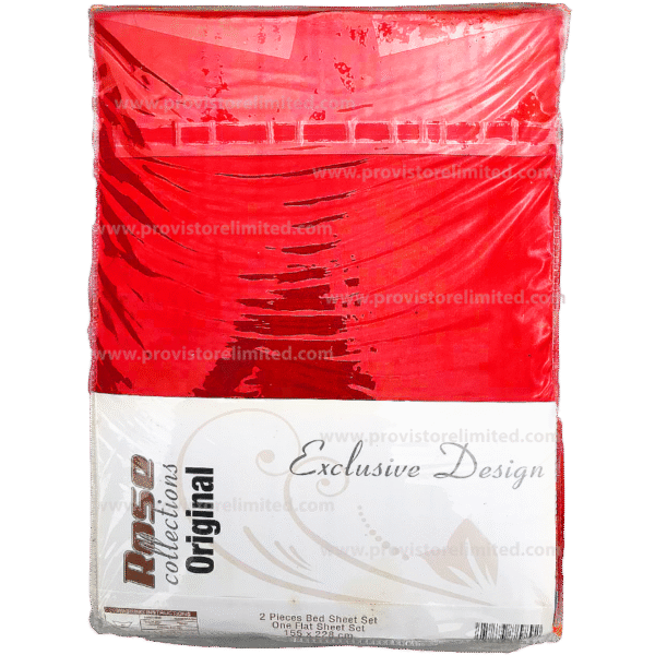 Bedsheet - Red & Pillow Case