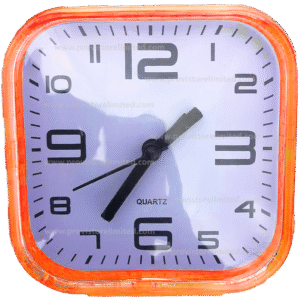 Clock - Bed side Orange Portable Alarm Clock