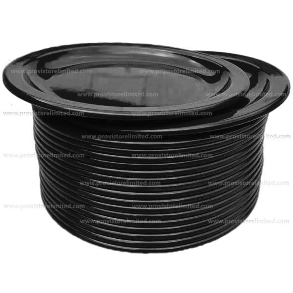 Plate - (2 in 1) Melamine / Plastic Black