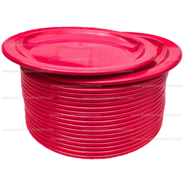 Plate - (2 in 1) Melamine / Plastic Red