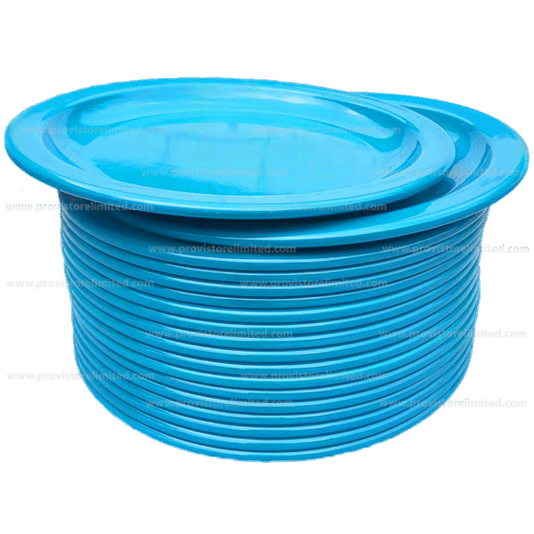 Plate - (2 in 1) Melamine / Plastic Sea Blue