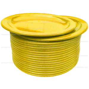 Plate - (2 in 1) Melamine / Plastic Yellow