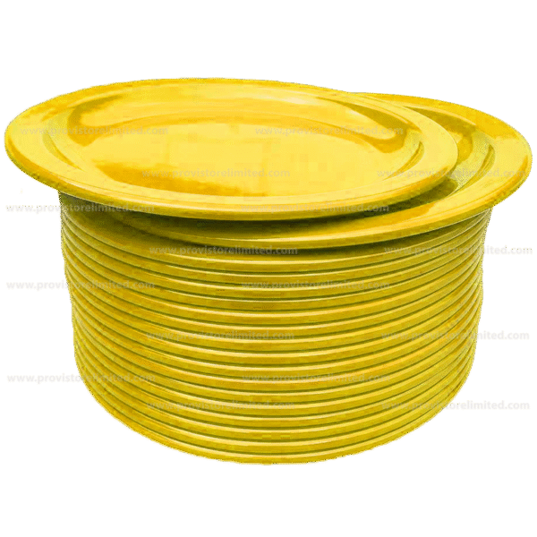 Plate - (2 in 1) Melamine / Plastic Yellow