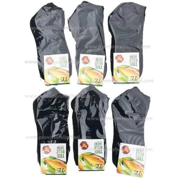 Socks - (1 Pair) Black Ankle Socks