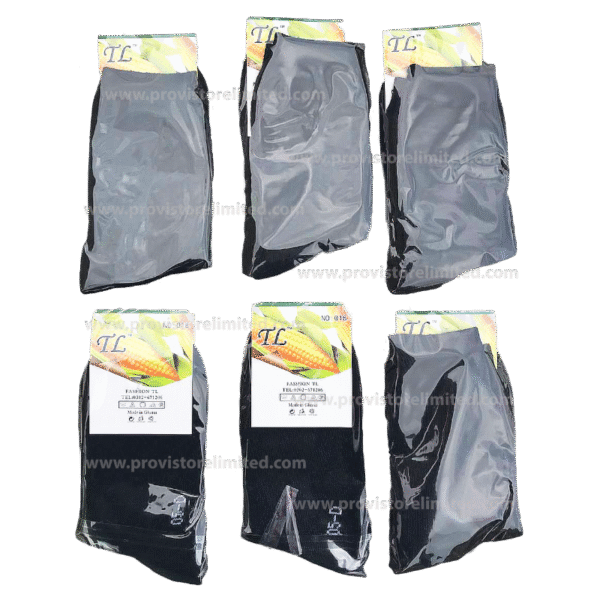 Socks - (3 in 1) Black Crew Socks