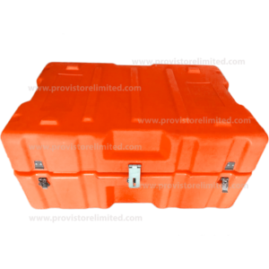Chop Box (Medium Size) - Hard Body Plastic Lockable Orange ChopBox / Trunk
