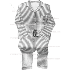 Pyjamas - Female Sleeve with Buttons Down & Trouser Grey