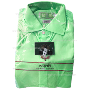 Sleeve Shirt - Long Kasper Plain Green Sleeve Long & Short