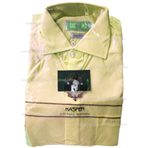 Sleeve Shirt - Long Kasper Plain Yellow Sleeve Long & Short