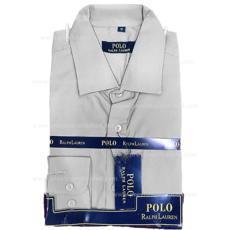 Sleeve Shirt - Long Polo Ralph Lauren Plain Grey Long Sleeve Long & Short