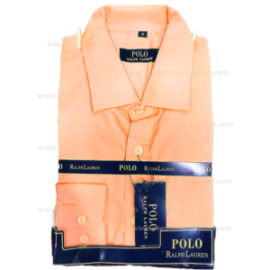 Sleeve Shirt - Long Polo Ralph Lauren Plain Orange Long Sleeve Long & Short
