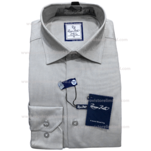 Sleeve Shirt - Long Romano Botta Plain Grey Sleeve Long & Short