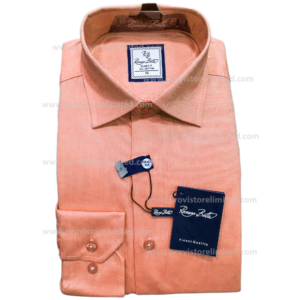 Sleeve Shirt - Long Romano Botta Plain Orange Long Sleeve Long & Short