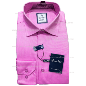 Sleeve Shirt - Long Romano Botta Plain Pink Long & Short Sleeve