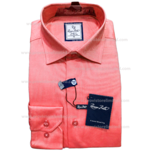 Sleeve Shirt - Long Romano Botta Plain Red Long Sleeve Long & Short