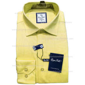 Sleeve Shirt - Long Romano Botta Plain Yellow Sleeve Long & Short