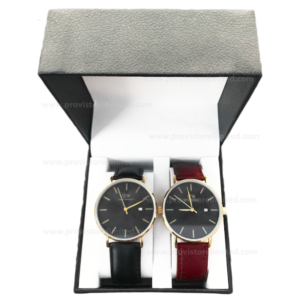 Watch - Leather Brown & Black Set Male Daniel Wellington